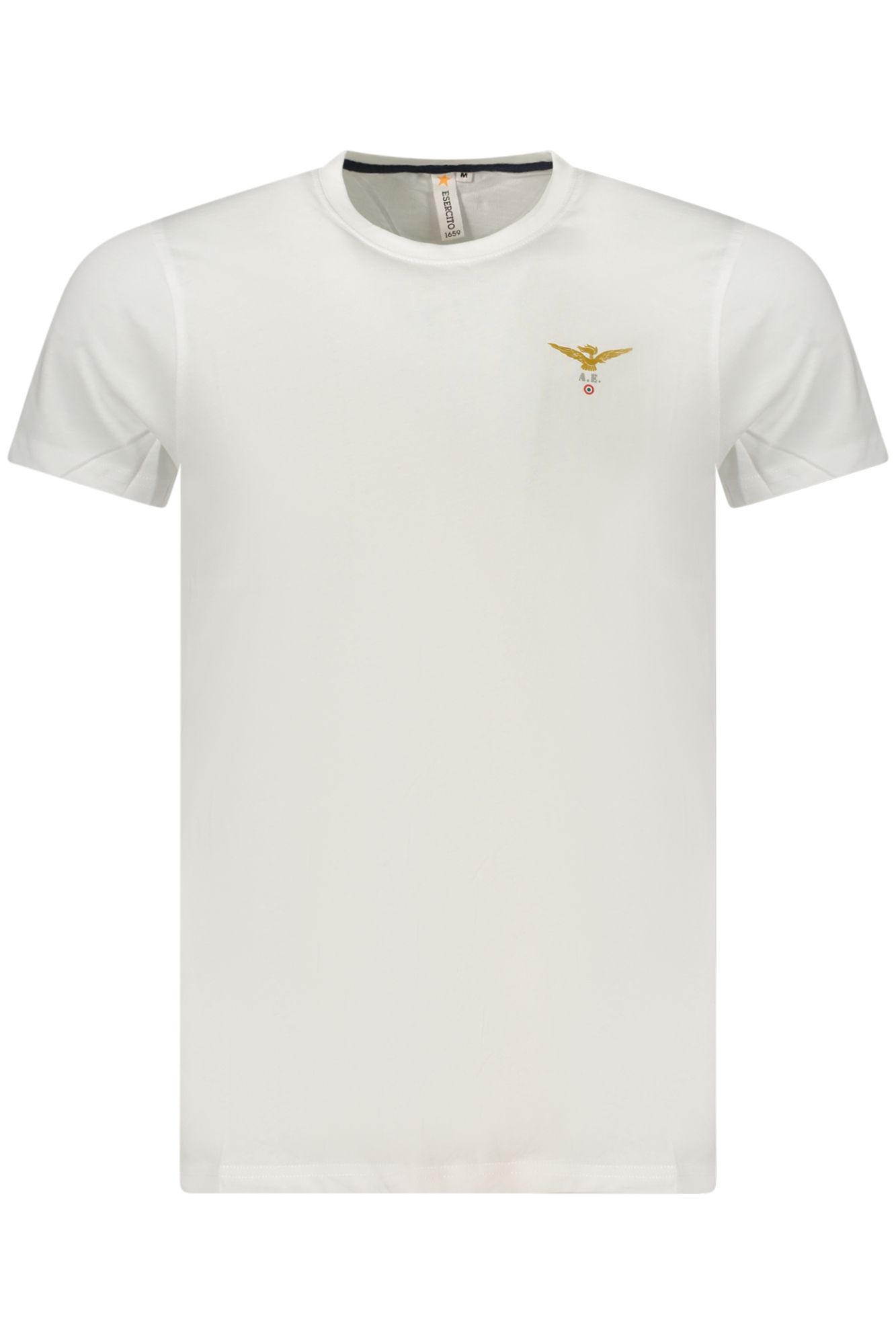 ACCADEMIA MILITARE T-SHIRT MANICHE CORTE UOMO BIANCO