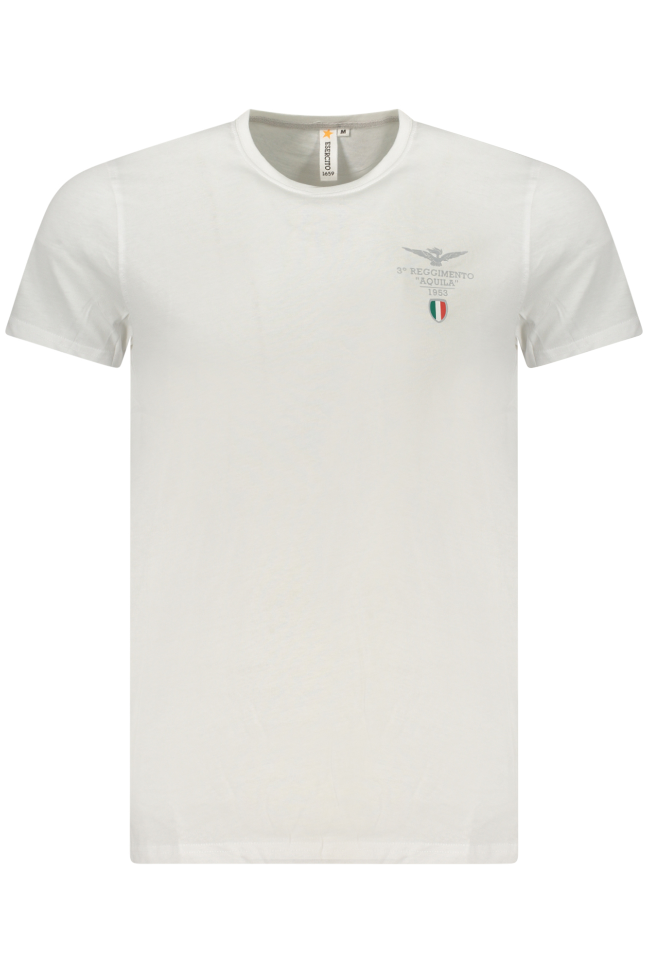 ACCADEMIA MILITARE T-SHIRT MANICHE CORTE UOMO BIANCO