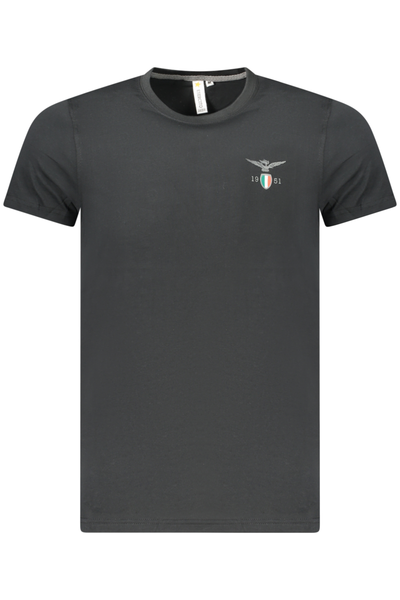 ACCADEMIA MILITARE T-SHIRT MANICHE CORTE UOMO NERO