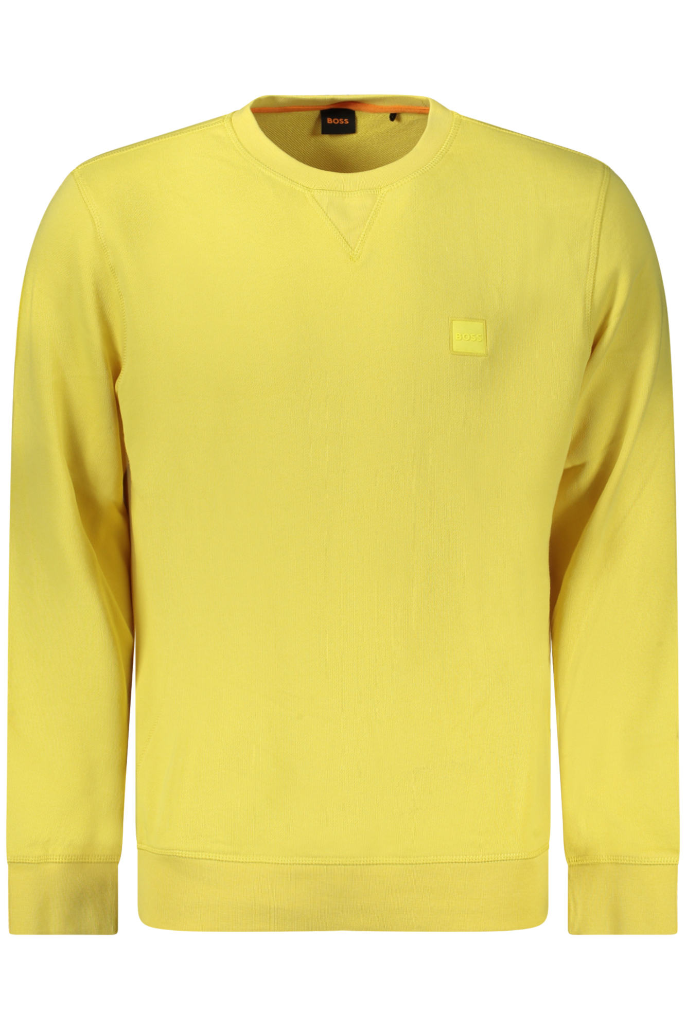 HUGO BOSS FELPA SENZA ZIP UOMO GIALLO