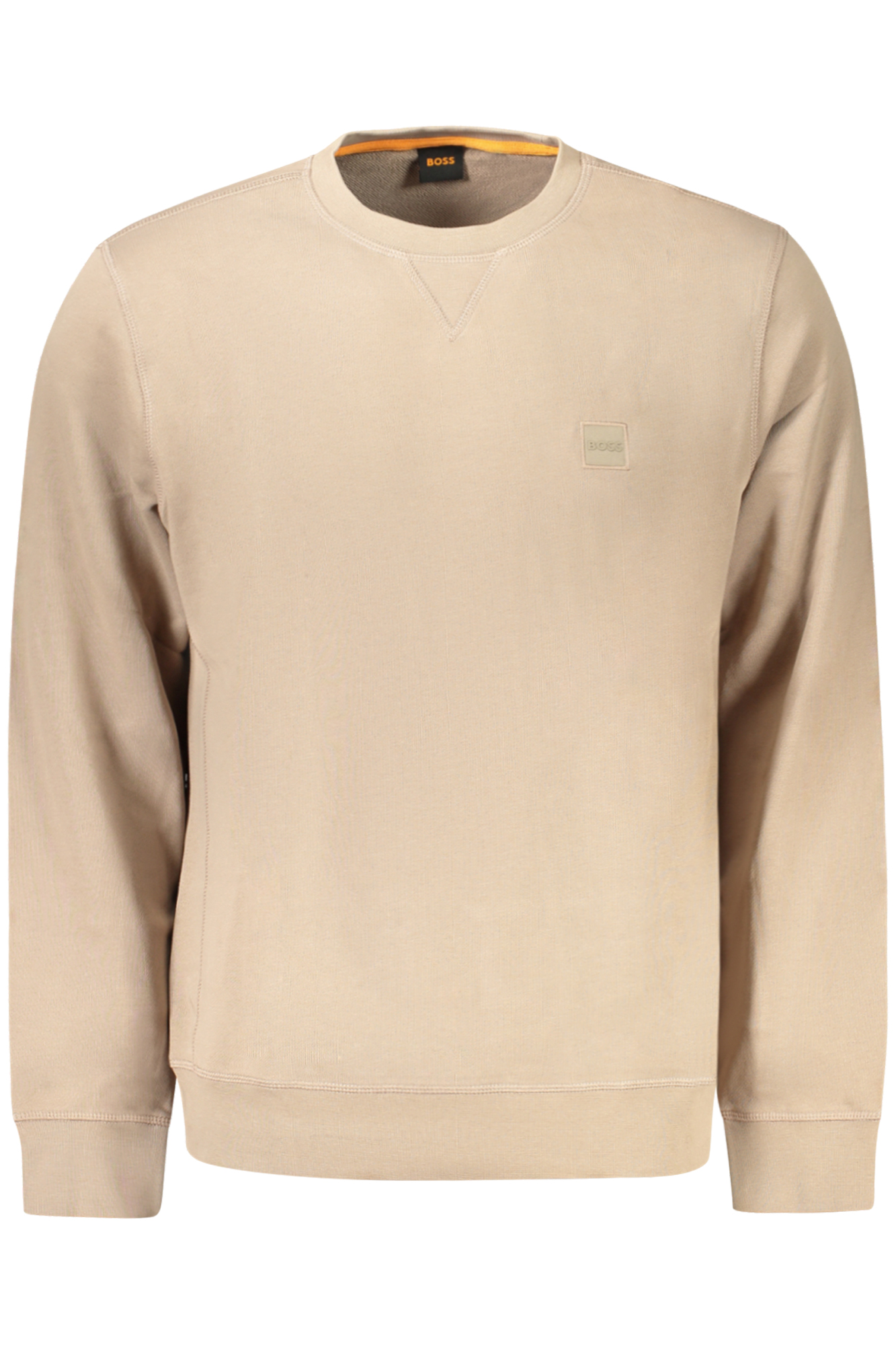 HUGO BOSS FELPA SENZA ZIP UOMO MARRONE