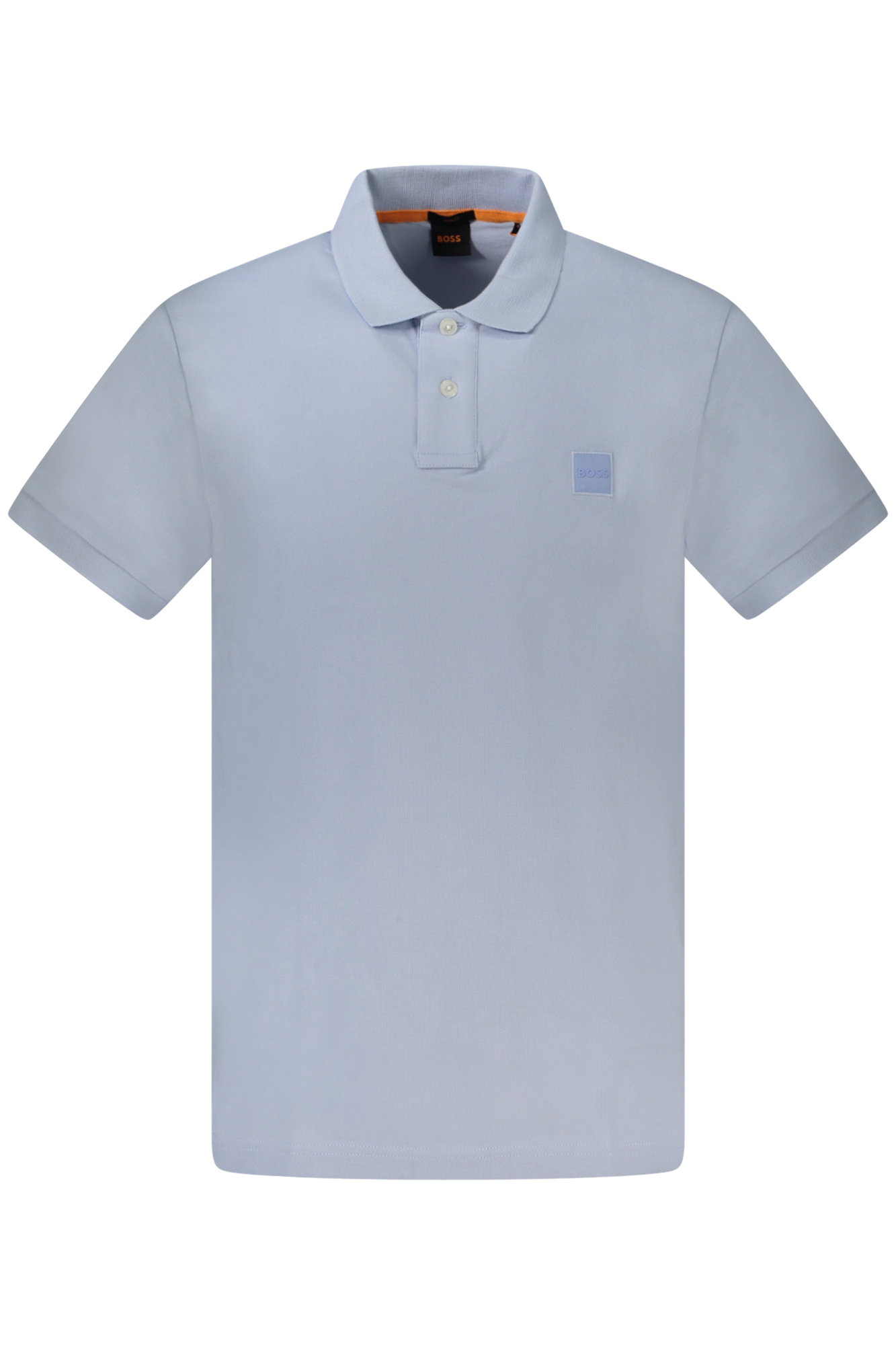 HUGO BOSS POLO MANICHE CORTE UOMO AZZURRO