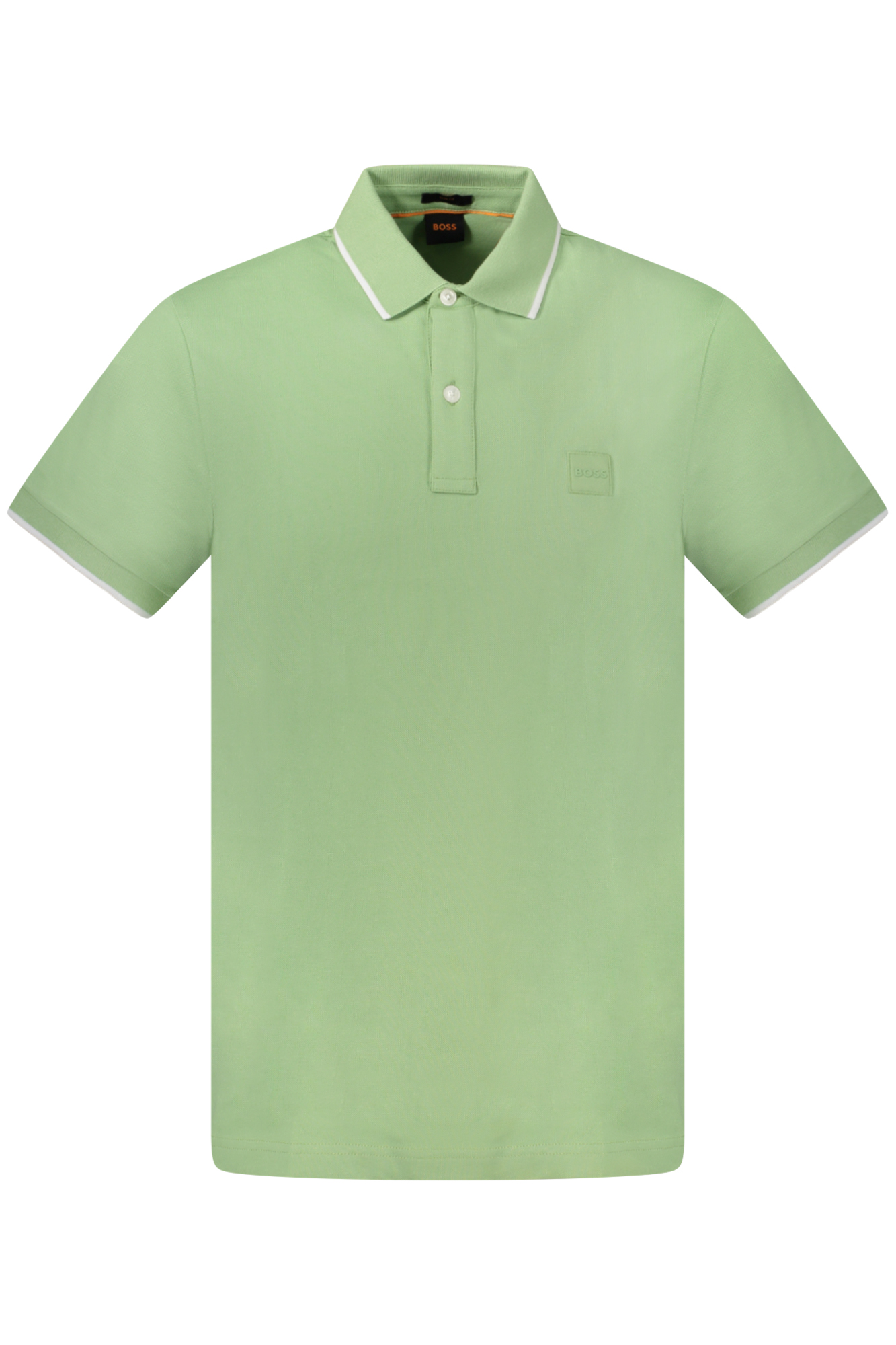 HUGO BOSS POLO MANICHE CORTE UOMO VERDE