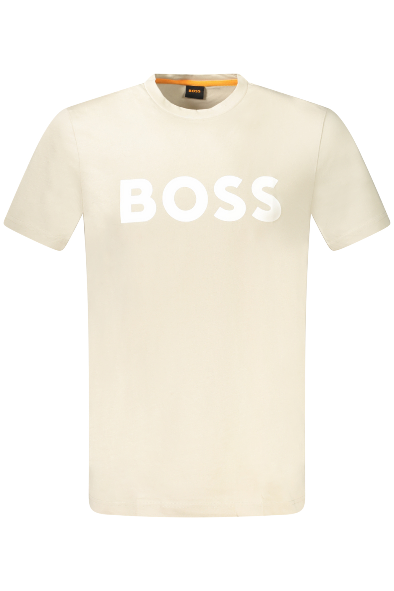 HUGO BOSS T-SHIRT MANICHE CORTE UOMO BEIGE