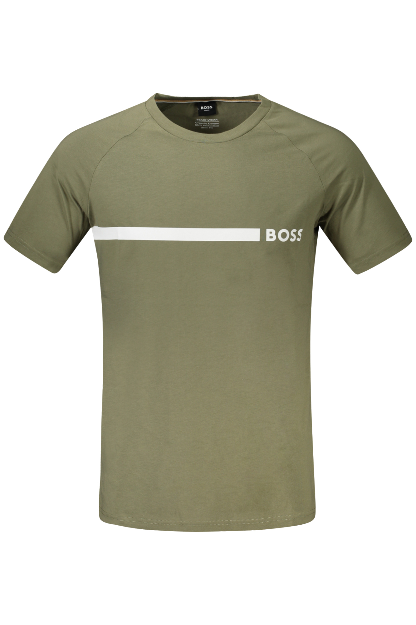 HUGO BOSS T-SHIRT MANICHE CORTE UOMO VERDE