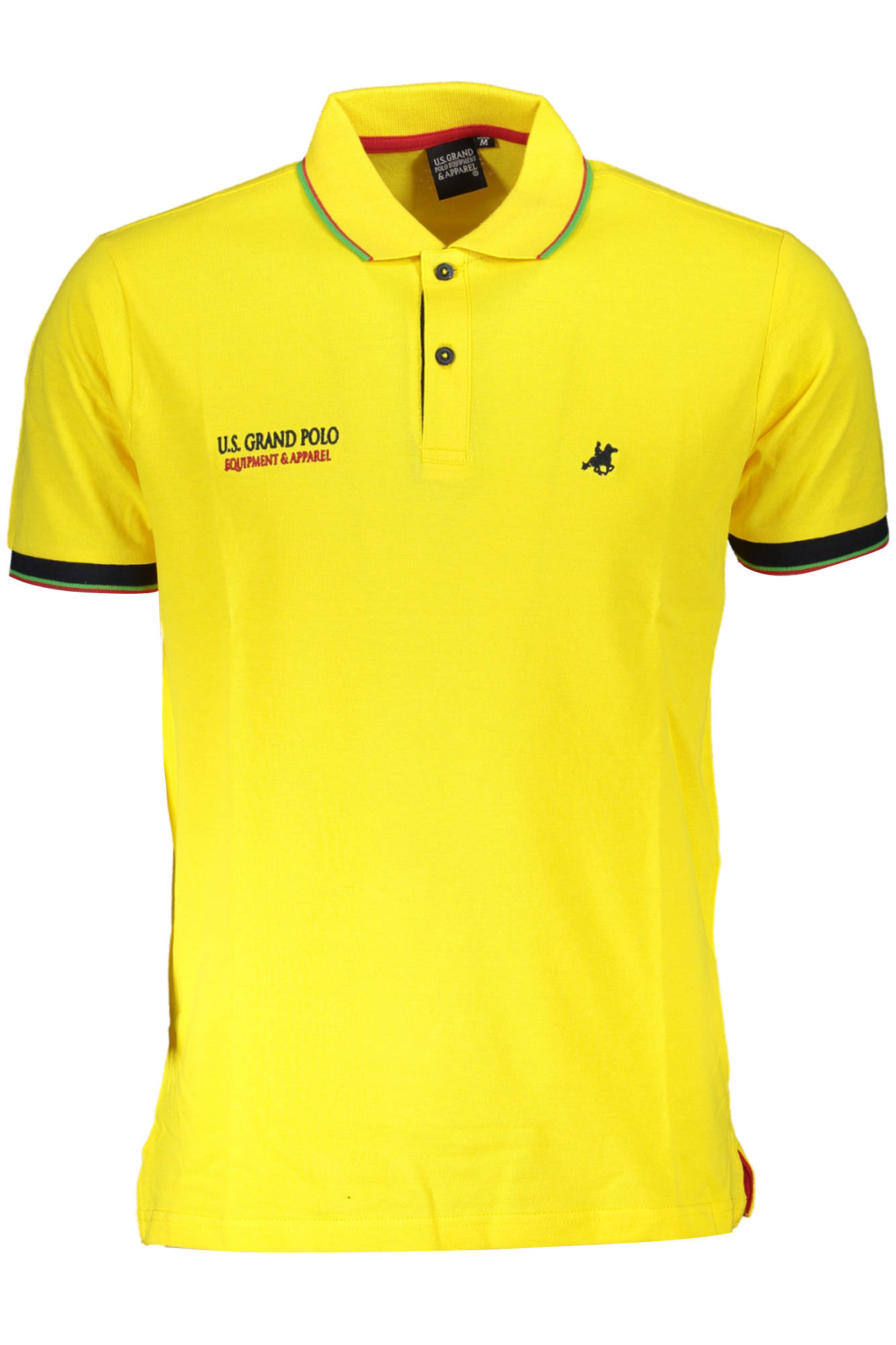U.S. GRAND POLO MANICHE CORTE UOMO GIALLO