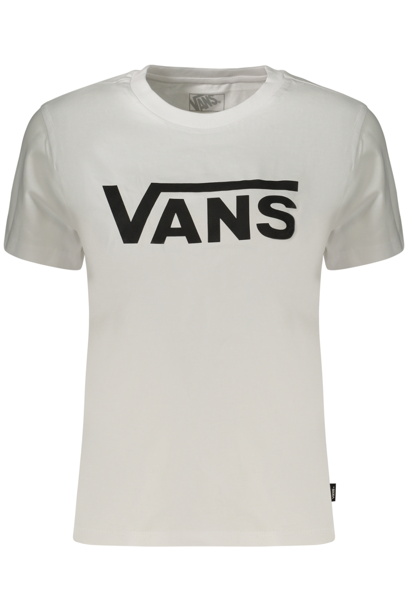 VANS T-SHIRT MANICHE CORTE DONNA BIANCO