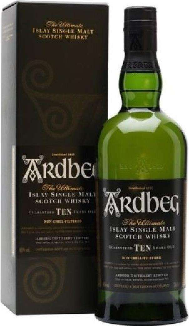 ARDBERG WHISKY 10 Y.O. CL 70