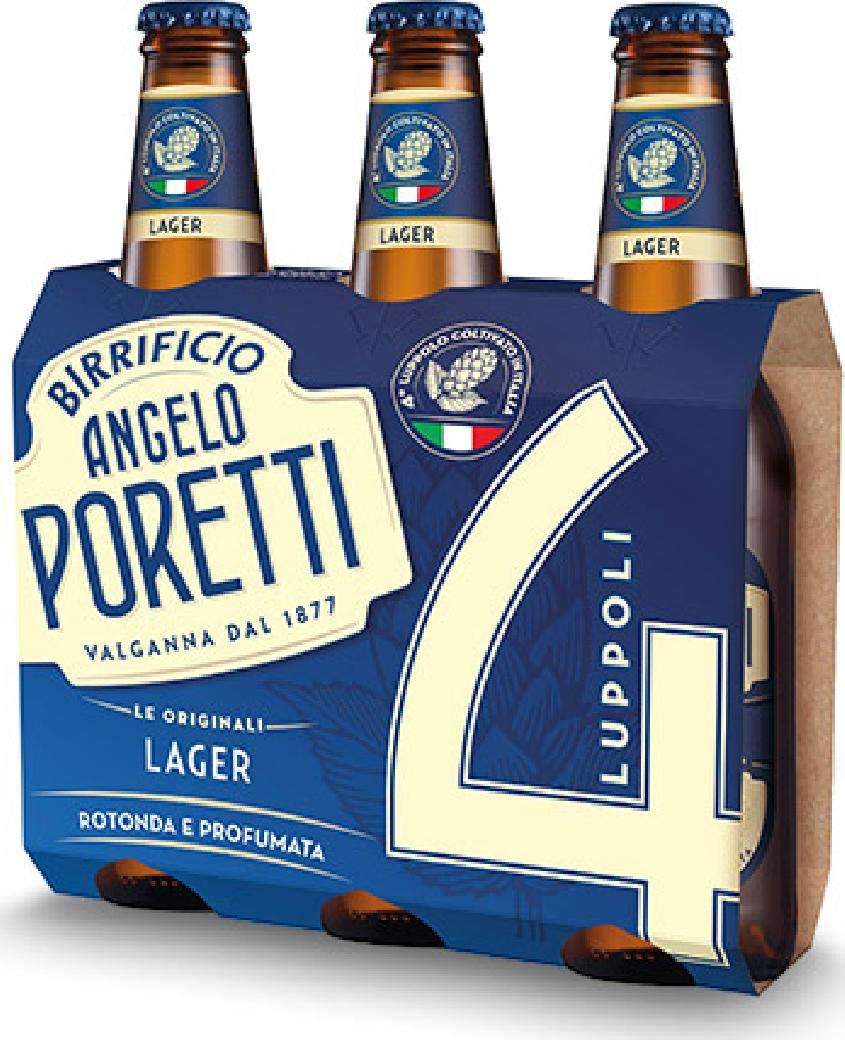 BIRRA PORETTI 4 LUPPOLI BT 3X33 CL