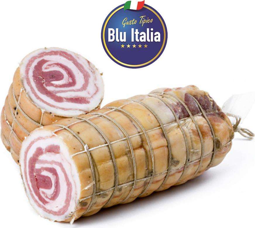 BLU ITALIA PANCETTA ARROTOLATA 1/2 SV GR 1700