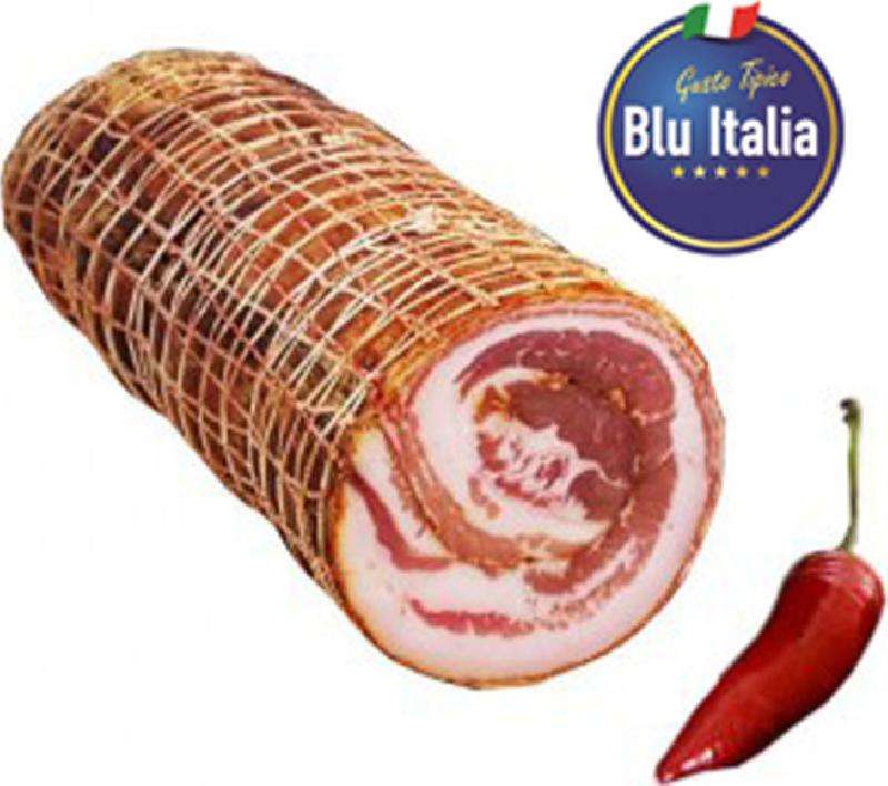 BLU ITALIA PANCETTA ARROTOLATA CORTA CON PEPERONCINO SFUSA KG 2,5