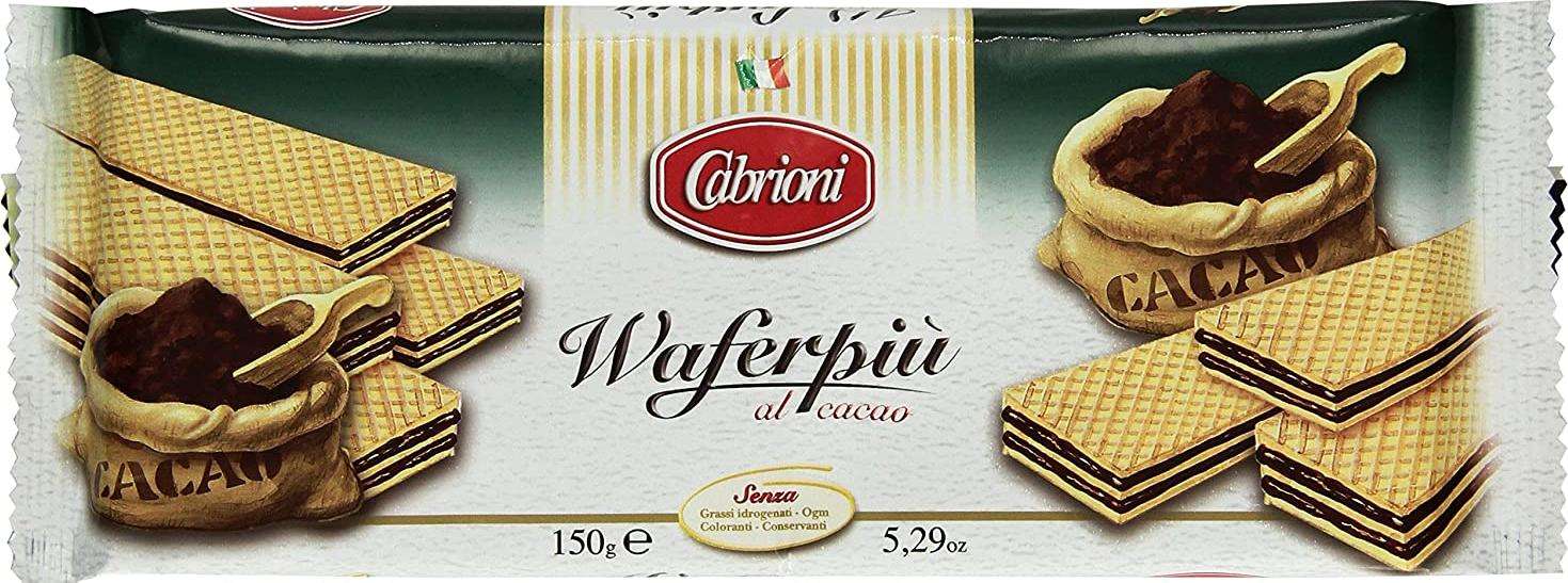CABRIONI WAFER PIU CACAO GR 150