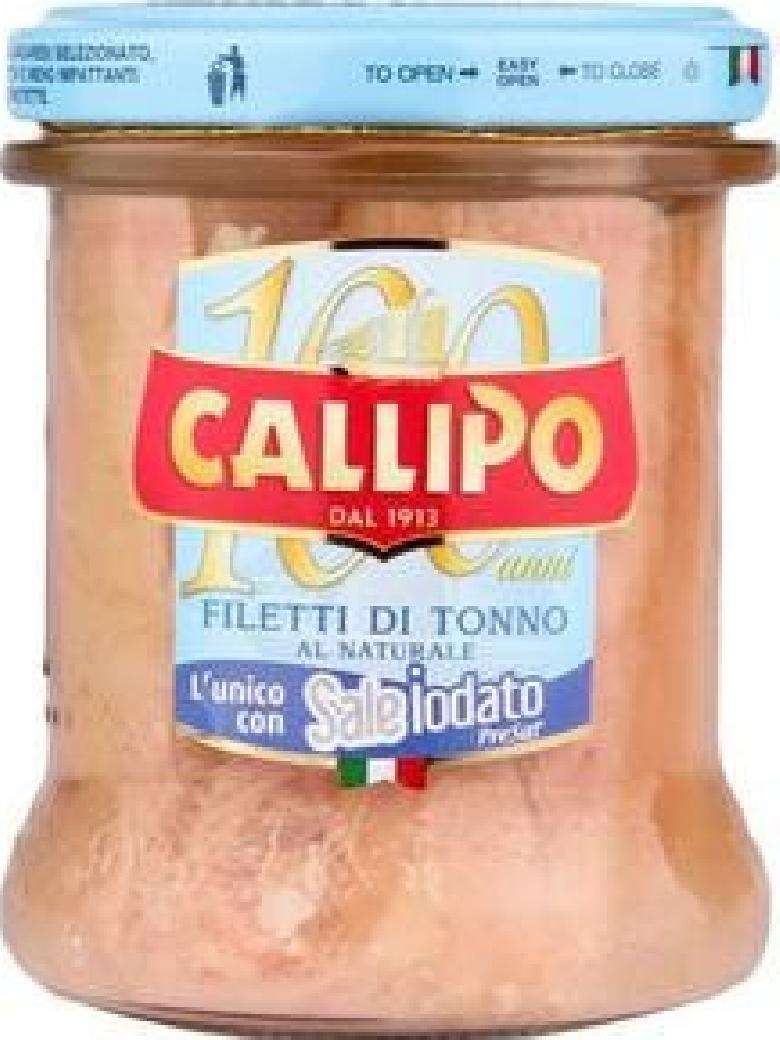CALLIPO FILETTI NATURALE TONNO GR 170
