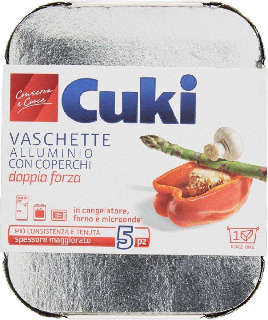 CUKI VASCHETTA 1 PORZIONE CON COPERCHIO PZ 5