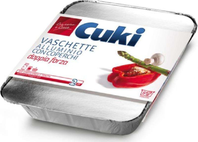 CUKI VASCHETTA 8 PORZIONI CON COPERCHIO PZ 2