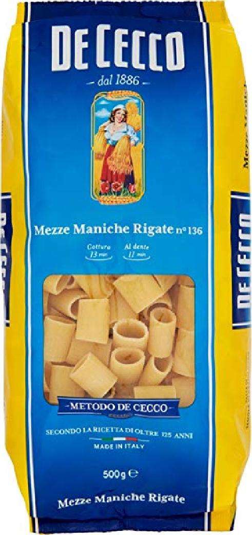 DE CECCO N 136 MEZZE MANICHE RIGATE GR 500