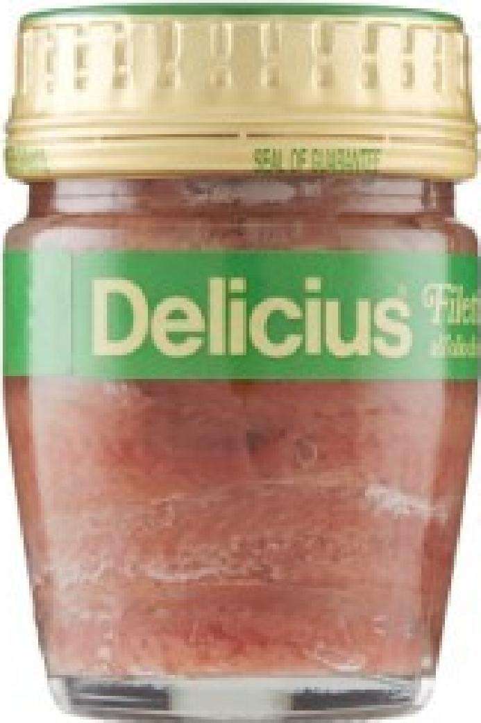 DELICIUS ALICI IN OLIO D'OLIVA A FILETTI GR 58