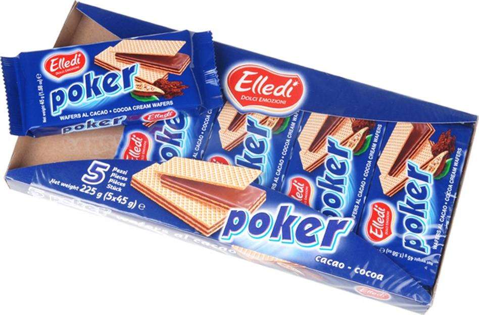 LAGO CACAO WAFER 5X45 GR 225
