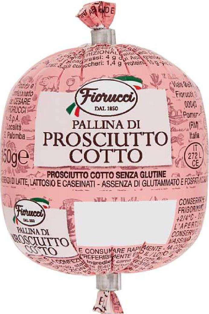 FIORUCCI PALLINA PROSCIUTTO COTTO GR 150