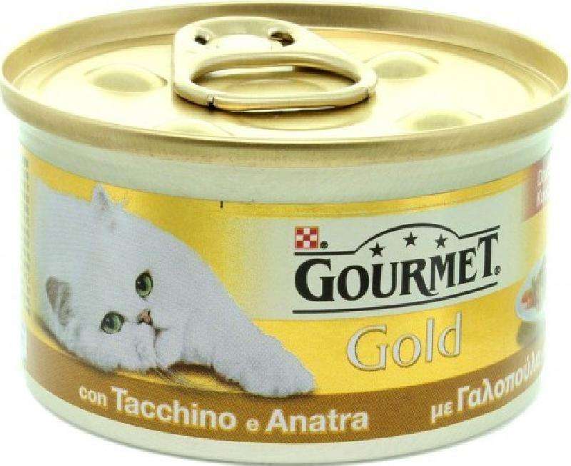 GOURMET GOLD TACCHINO E ANATRA DADINI GR 85