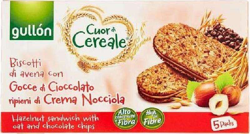 GULLON CUOR DI CEREALE + CREMA DI NOCCIOLA BISCOTTI GR 220