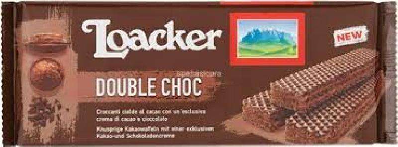 LOACKER WAFER DOUBLE CHOC GR 175