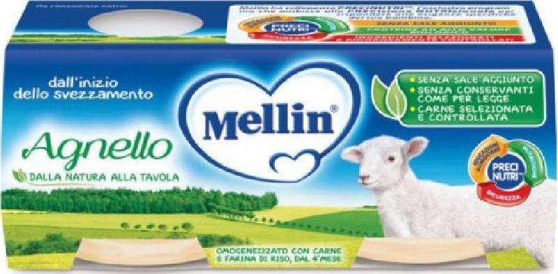 MELLIN 2X80 OMOGENEIZZATO AGNELLO GR 160
