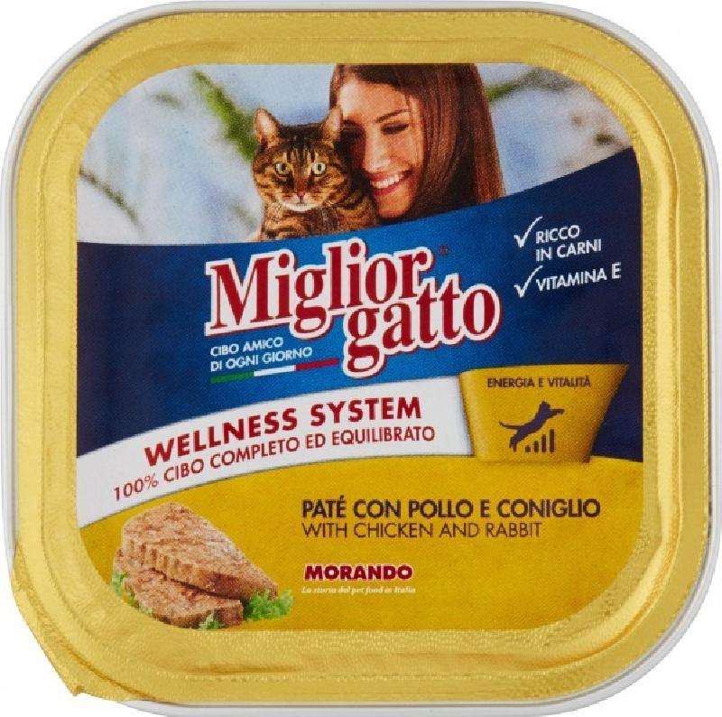 MIGLIORGATTO PATE' POLLO CONIGLIO GR 100