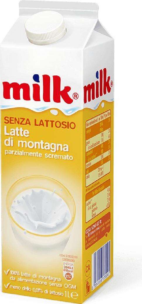 MILK LATTE UHT SENZA LATTOSIO DI MONTAGNA BRIK LT 1