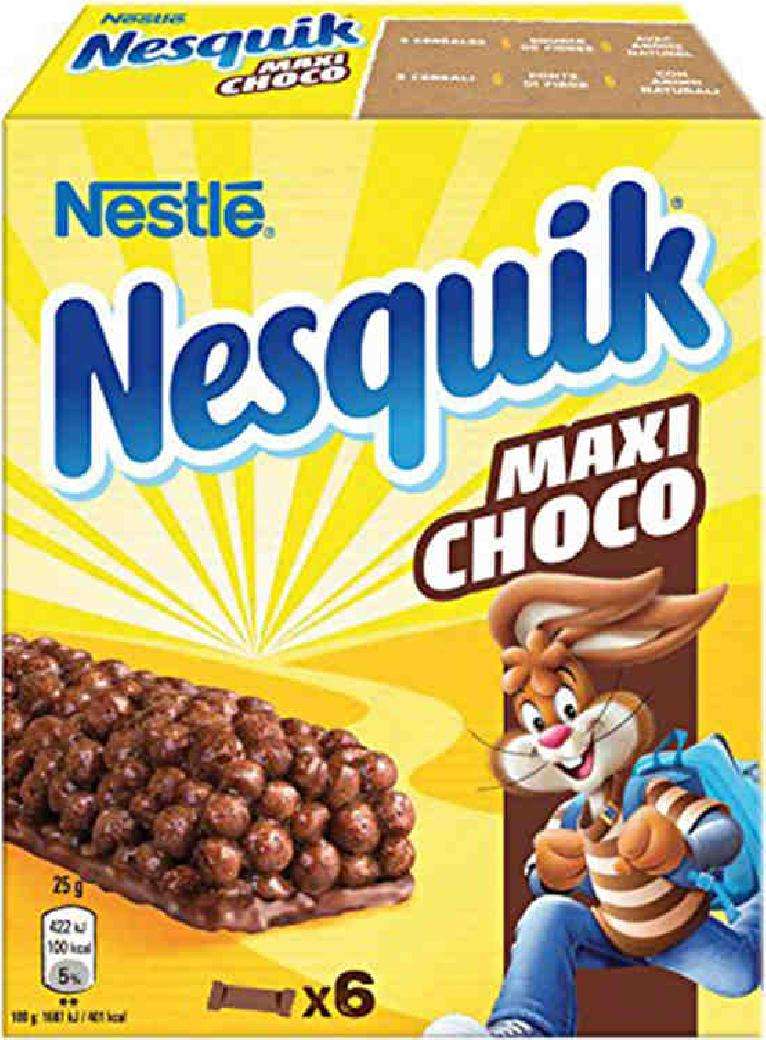 NESQUIK BARRETTE MAXI CHOCO GR 150