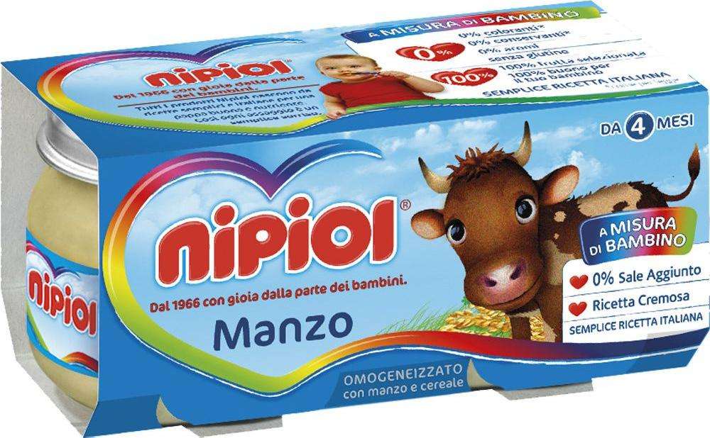 NIPIOL OMOGENEIZZATO MANZO 2X80 GR