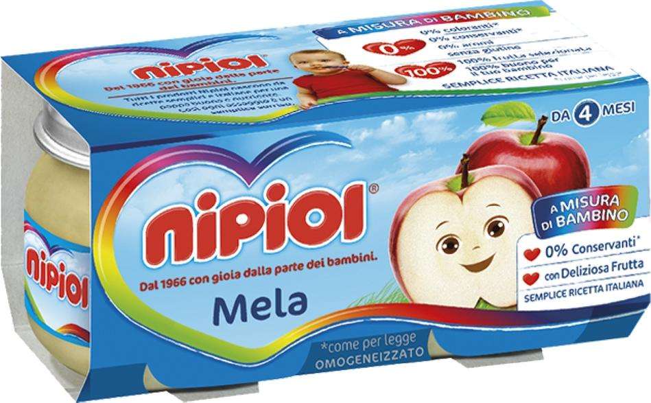 NIPIOL OMOGENEIZZATO MELA 2X80 GR