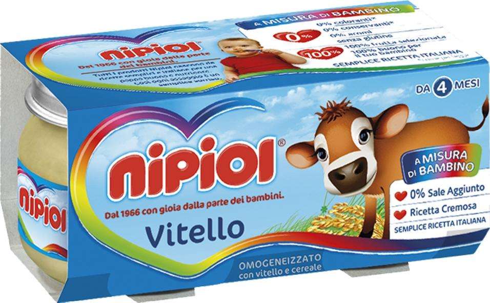 NIPIOL OMOGENEIZZATO VITELLO 2X80 GR