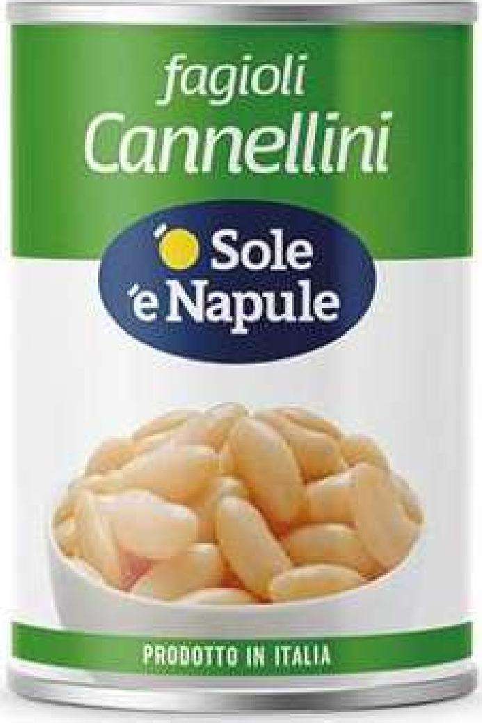 'O SOLE 'E NAPULE FAGIOLI CANNELLINI LATTINA GR 500