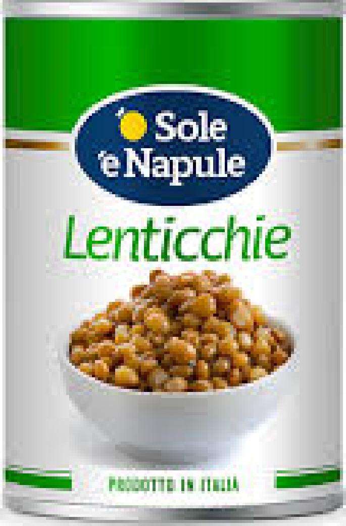 'O SOLE 'E NAPULE LENTICCHIE LESSATE GR 400