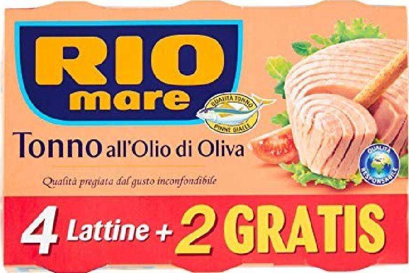 RIO MARE TONNO OLIO D'OLIVA 4+2X80 GR