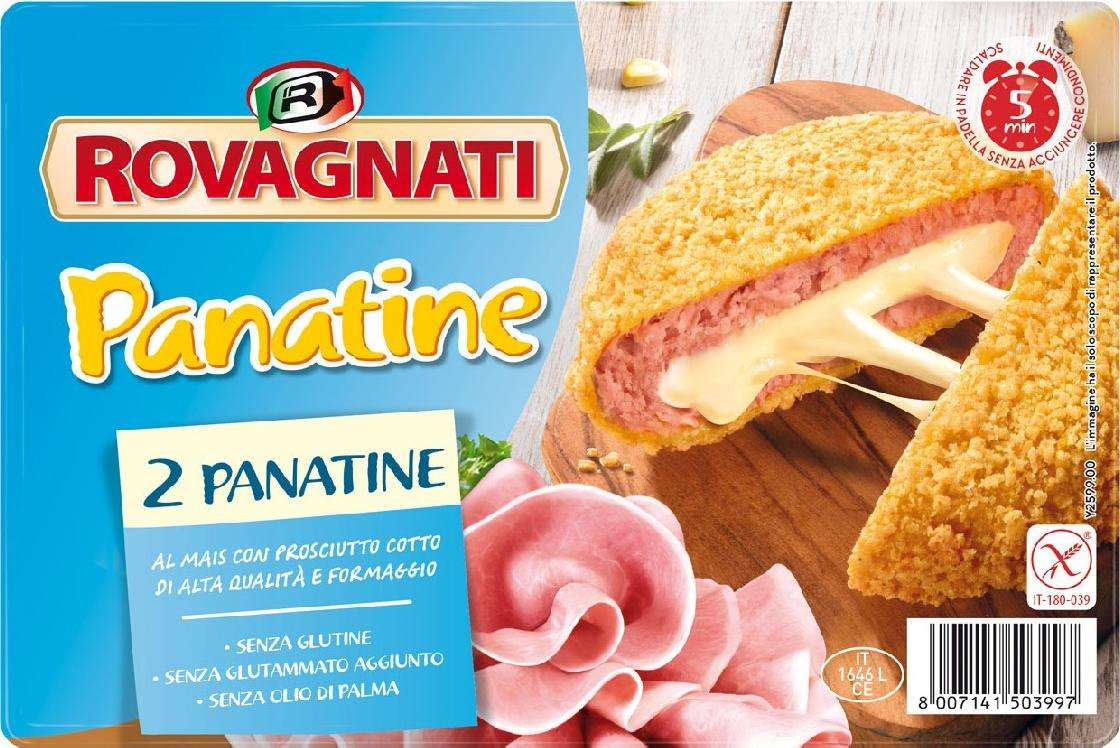 ROVAGNATI PANATINE PROSCIUTTO COTTO E FORMAGGIO GR 175