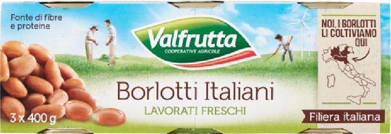 VALFRUTTA 3X400 BORLOTTI FAGIOLI KG 1,2
