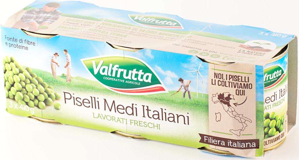 VALFRUTTA 3X400 PISELLI MEDI KG 1,2