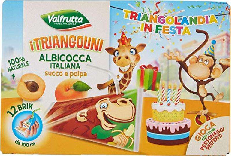 VALFRUTTA ALBICOCCA TRIANGOLINI BRIK 10X12 CL
