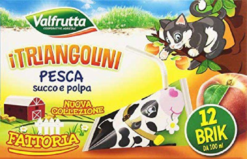 VALFRUTTA PESCA TRIANGOLINI BRIK 10X12 CL