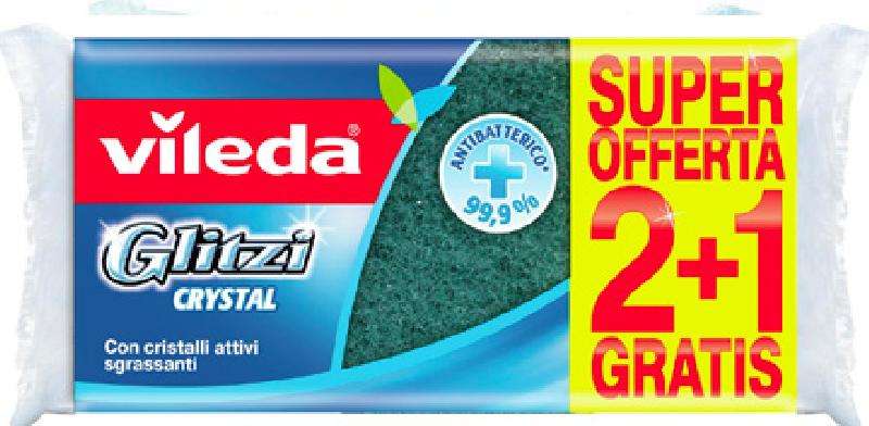 VILEDA SPUGNA GLITZI CRYSTAL 2+1