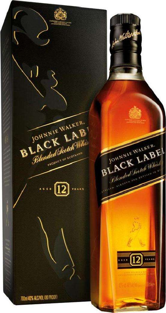 WHISKY JOHNNIE WALKER BLACK LABEL 70 CL