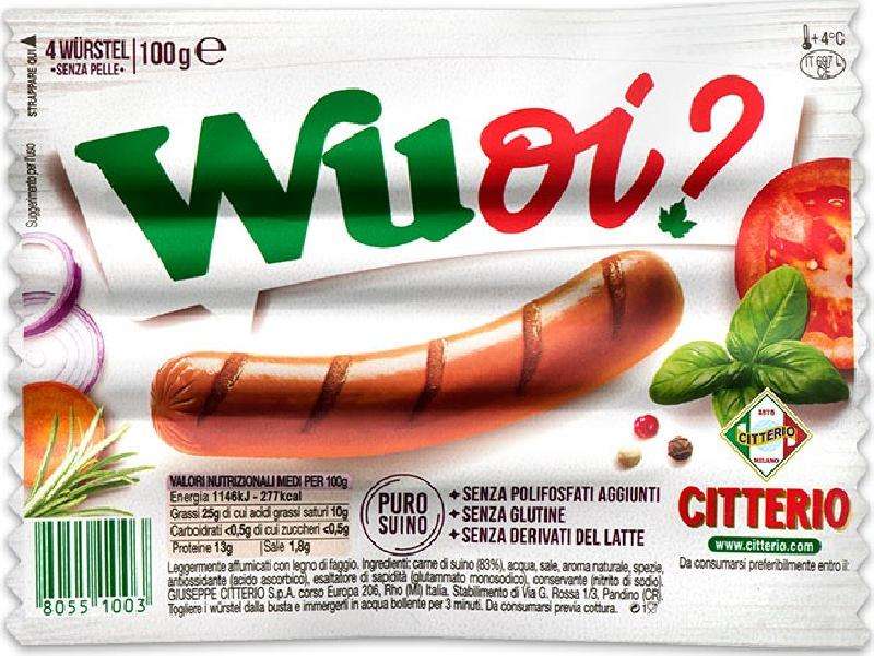 WUOI? WURSTEL 4 PEZZI CITTERIO GR 100