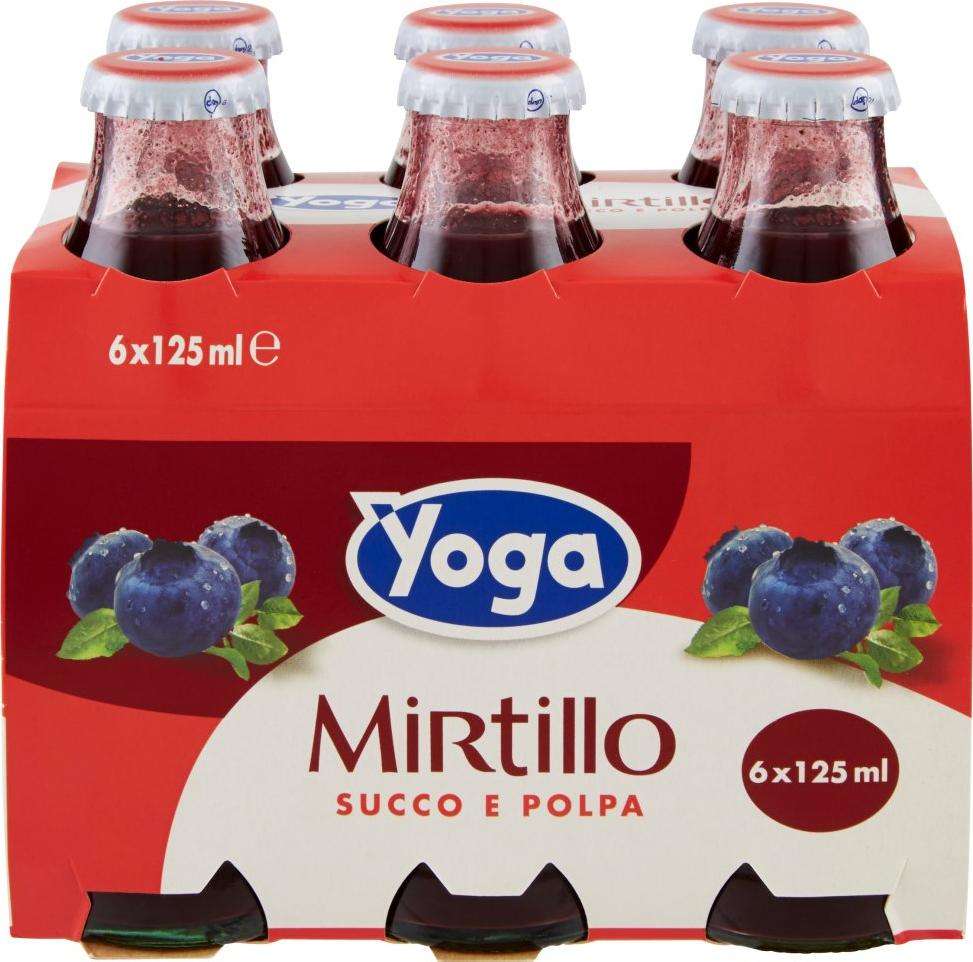 YOGA 100% MIRTILLI SUCCO NETTARE 6X125 ML