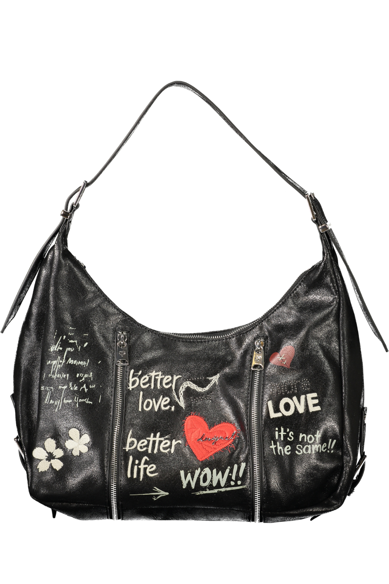 DESIGUAL BORSA DONNA NERO