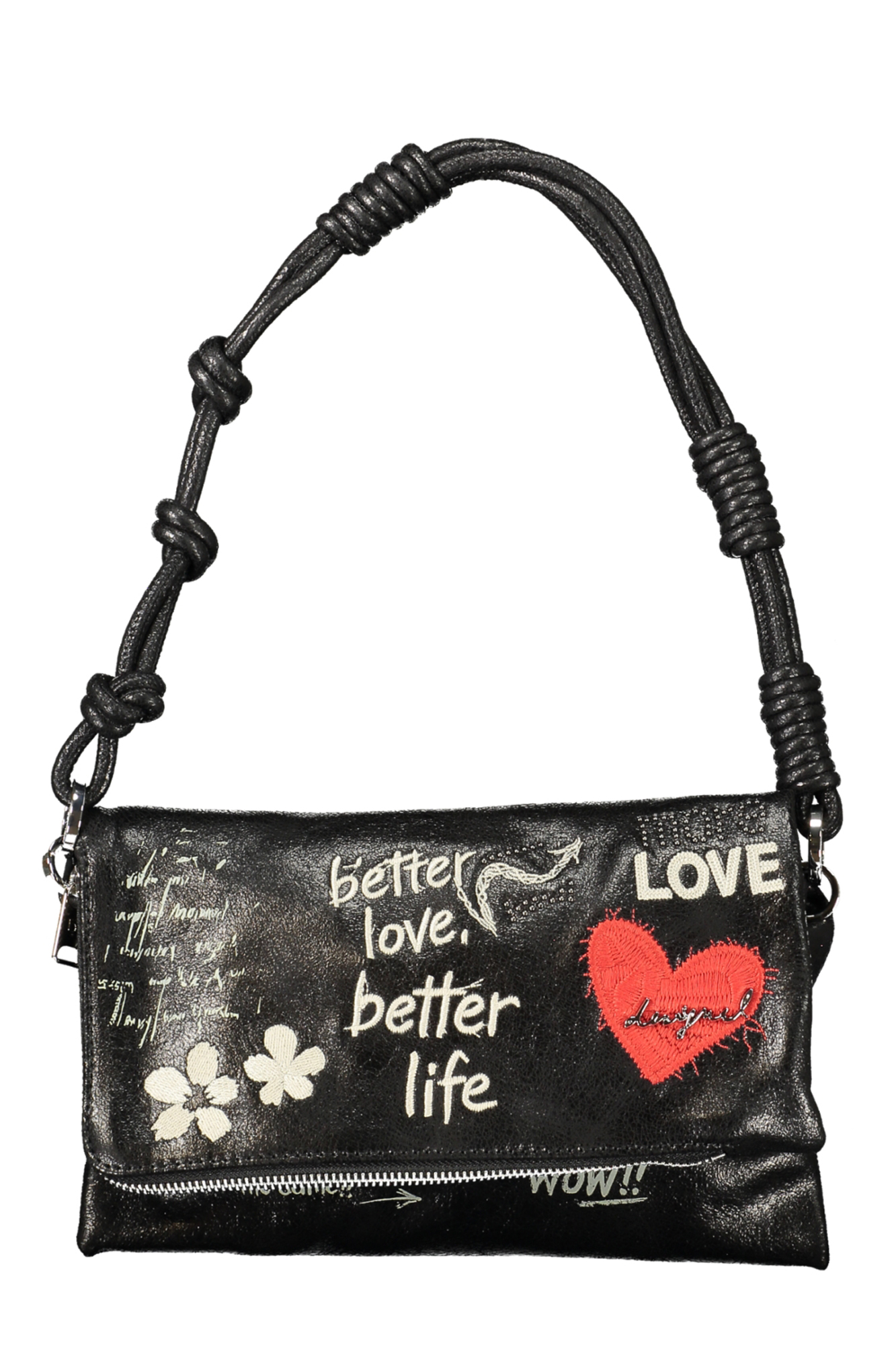 DESIGUAL BORSA DONNA NERO