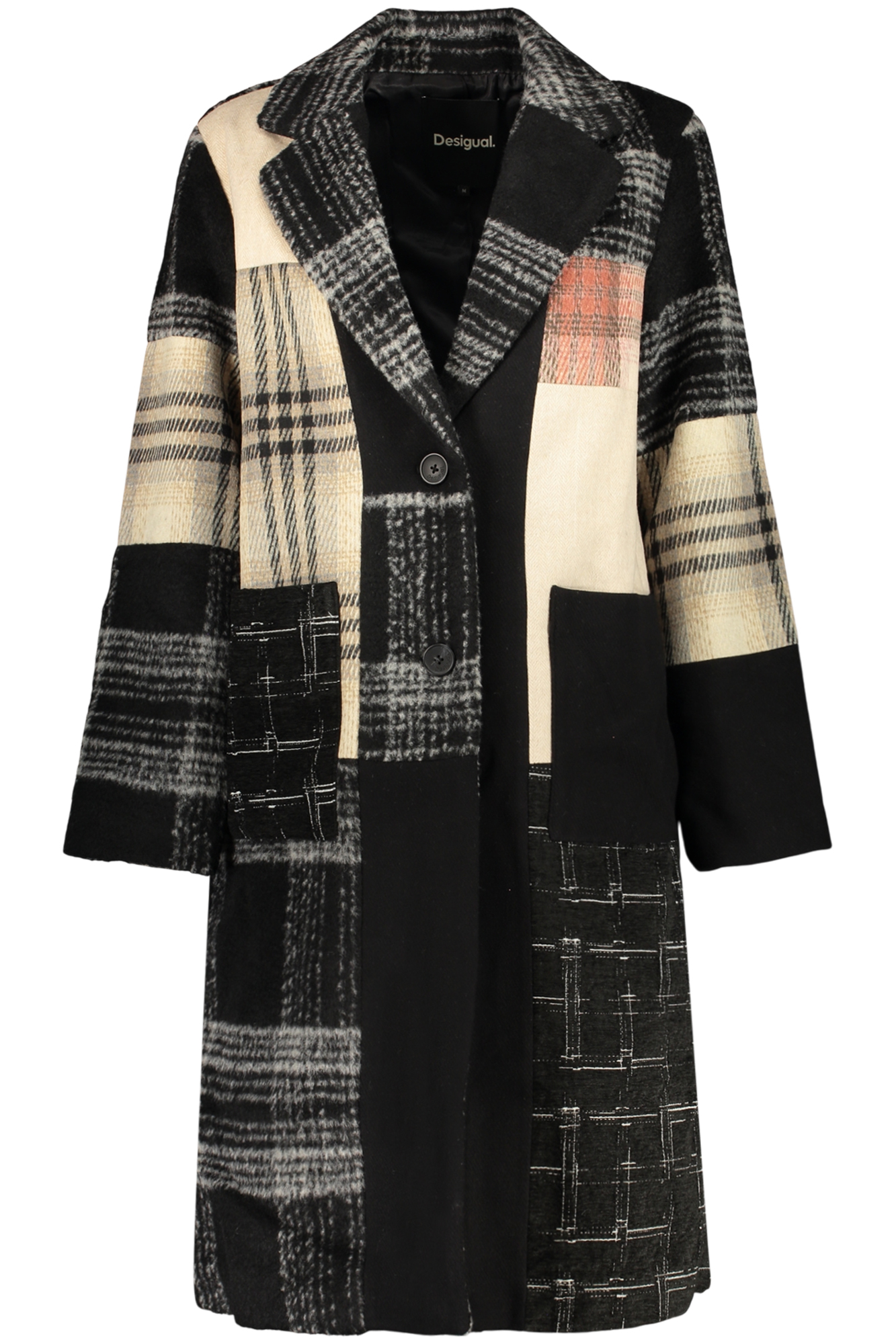 DESIGUAL CAPPOTTO DONNA NERO