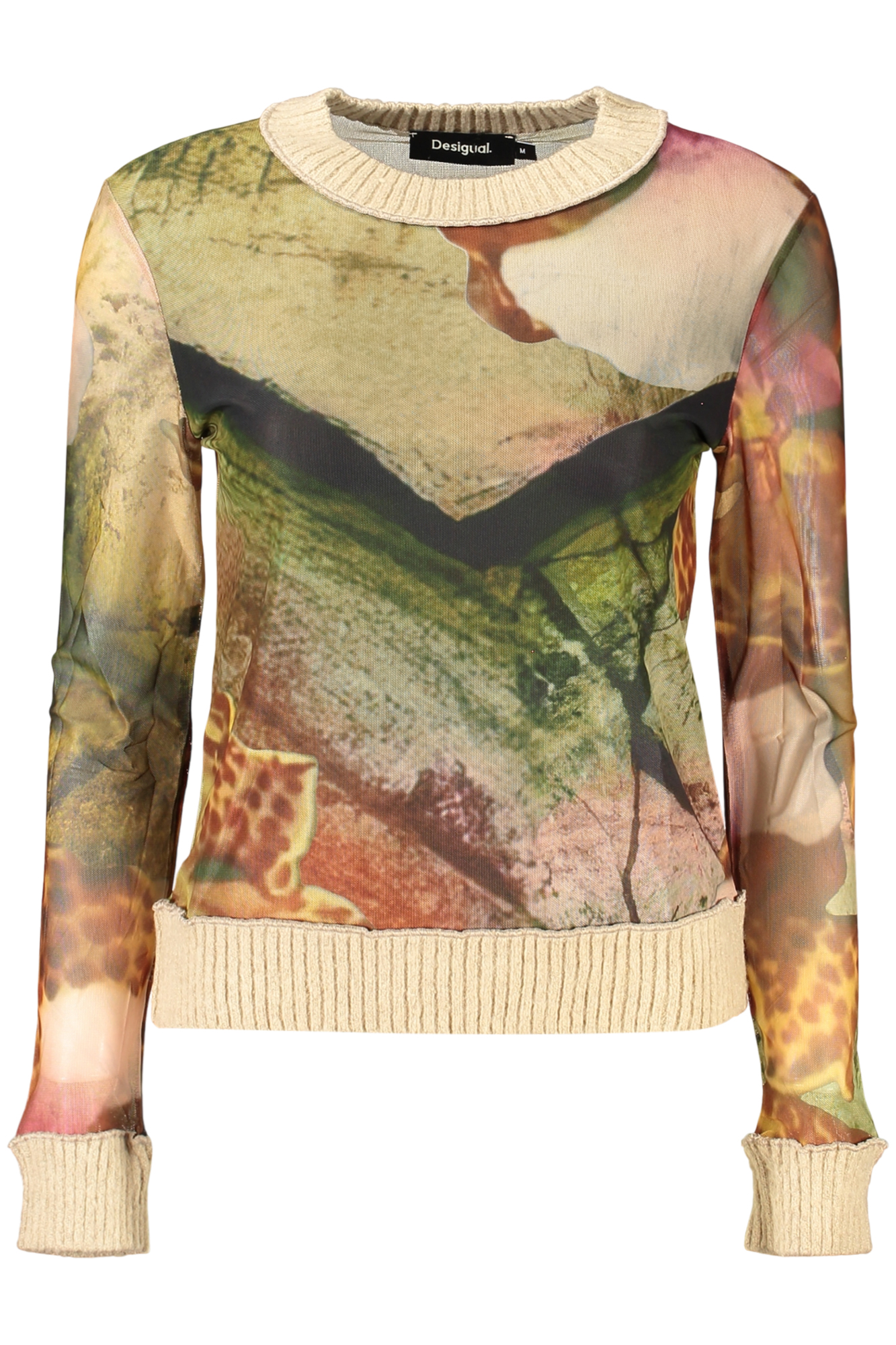 DESIGUAL MAGLIA DONNA BEIGE