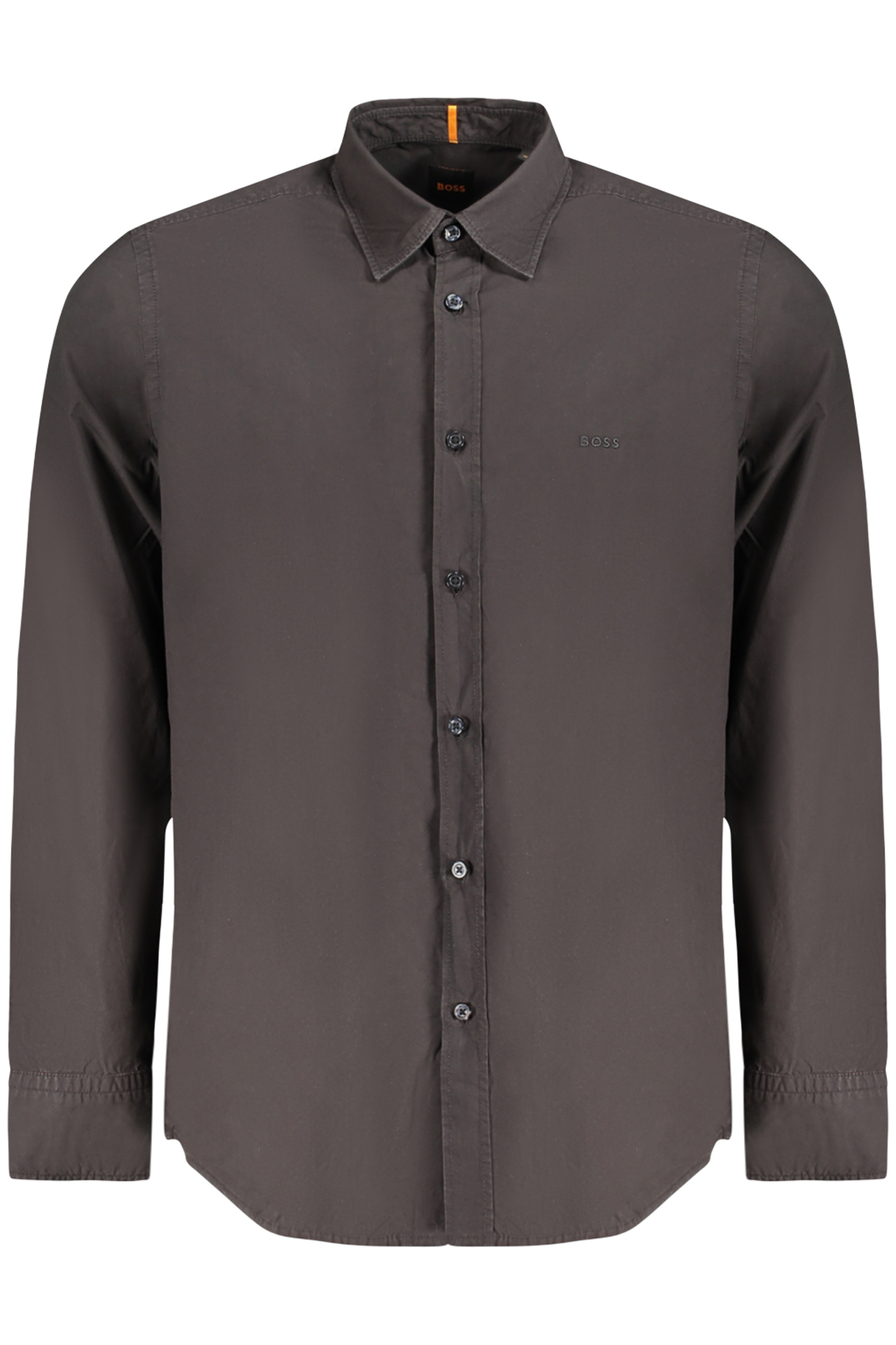 HUGO BOSS CAMICIA MANICHE LUNGHE UOMO NERO